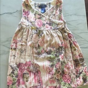 Girls velvet Burberry wrap dress.